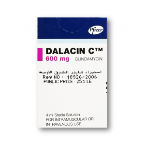 DALACIN C 600 MG ( CLINDAMYCIN ) IM / IV 4 ML AMPOULE